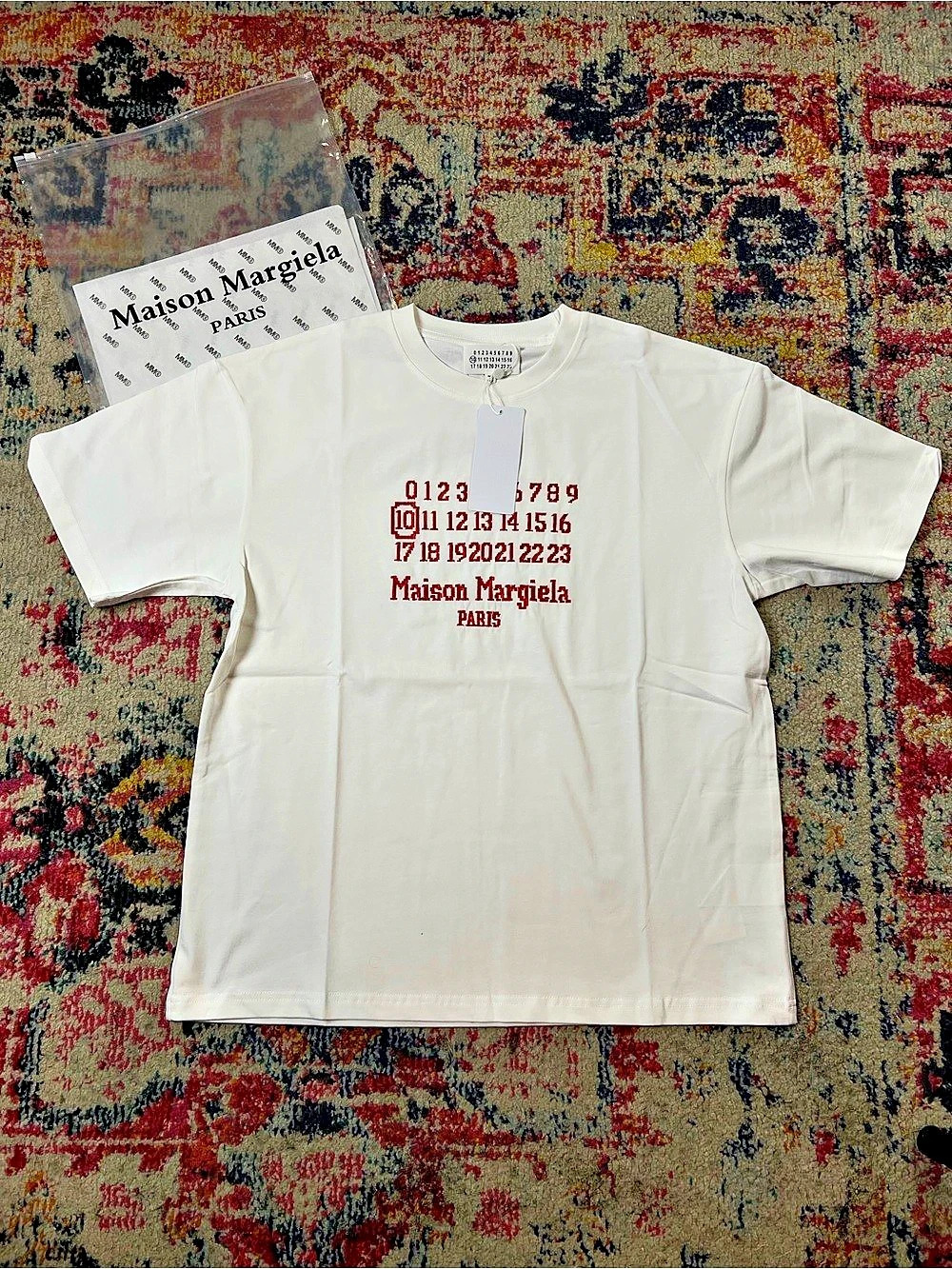 Maison Margiela Numeric Logo T-Shirt White